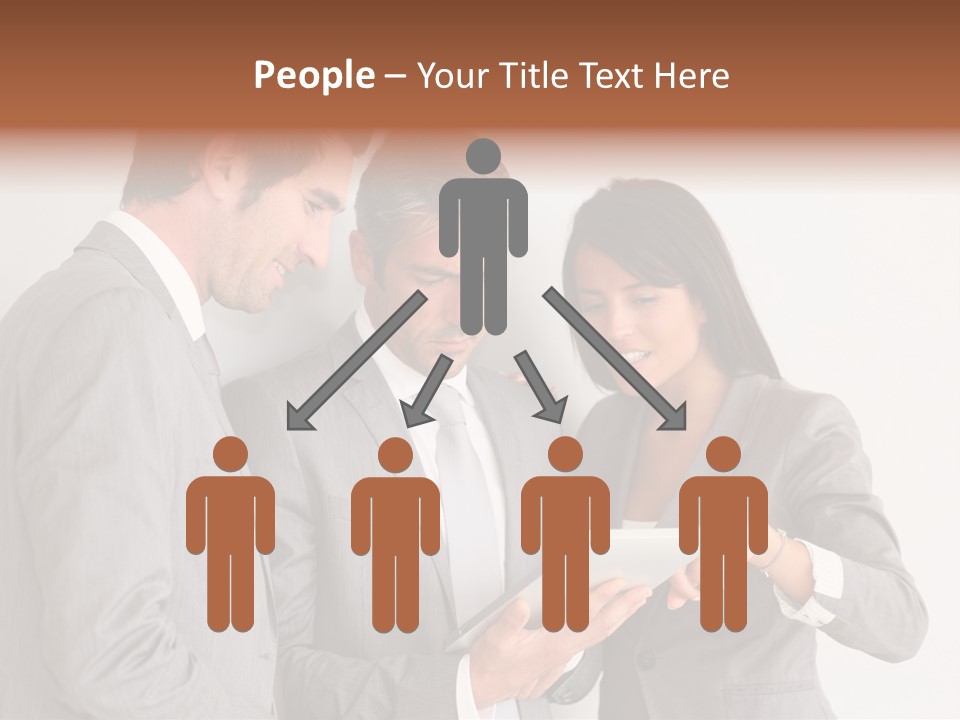 Persons Businessmen Smiling PowerPoint Template
