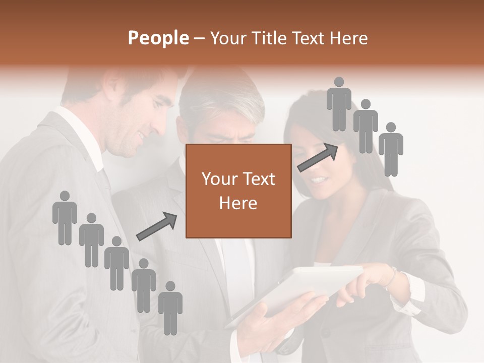 Persons Businessmen Smiling PowerPoint Template