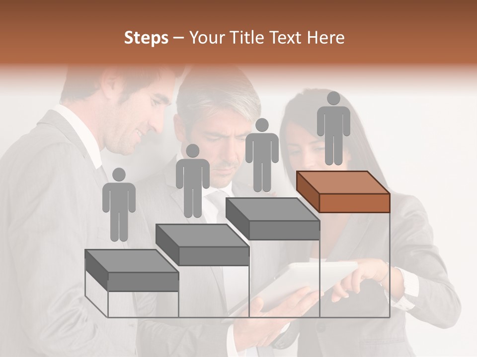 Persons Businessmen Smiling PowerPoint Template