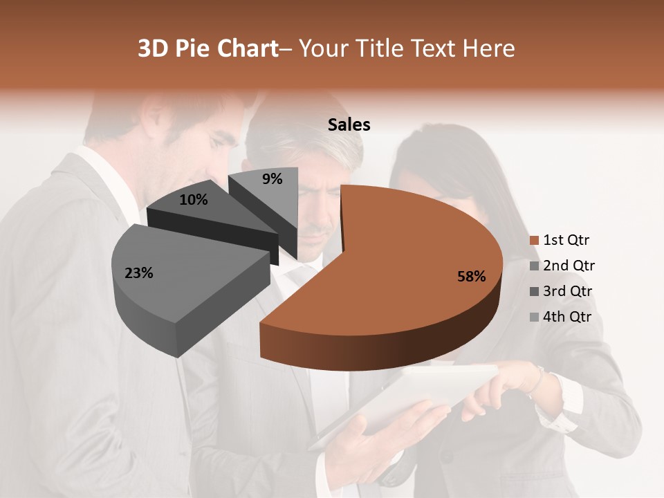 Persons Businessmen Smiling PowerPoint Template