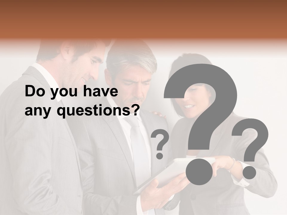 Persons Businessmen Smiling PowerPoint Template