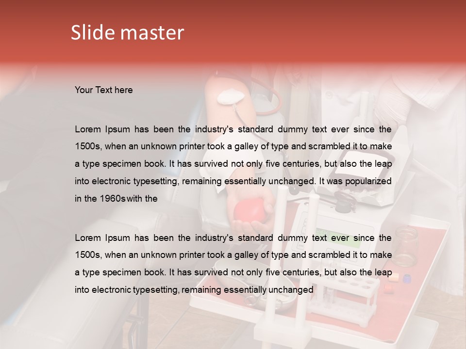 Donor Donate Indoors PowerPoint Template