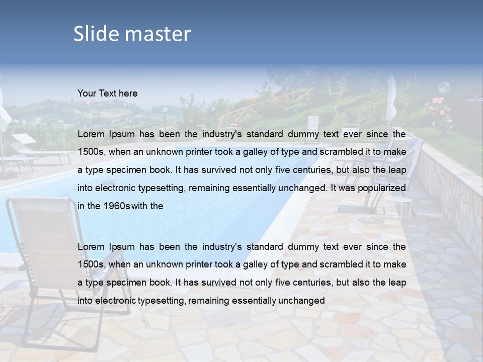 Landscape Luxury Spa PowerPoint Template