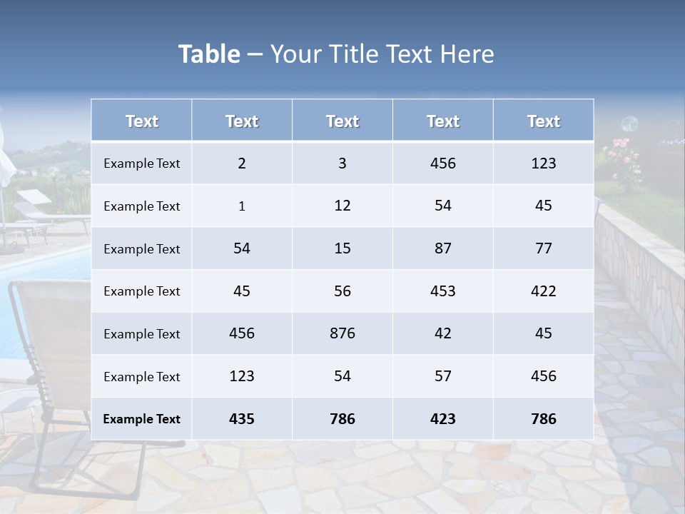 Landscape Luxury Spa PowerPoint Template