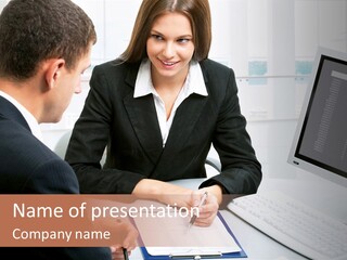 Manager Together Group PowerPoint Template