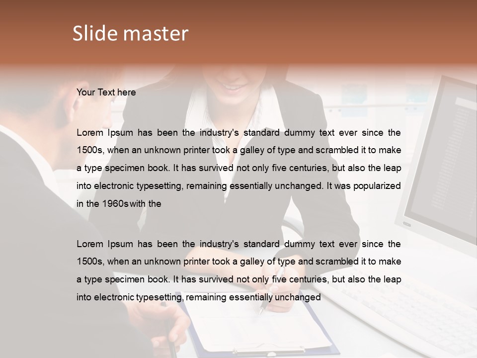 Manager Together Group PowerPoint Template