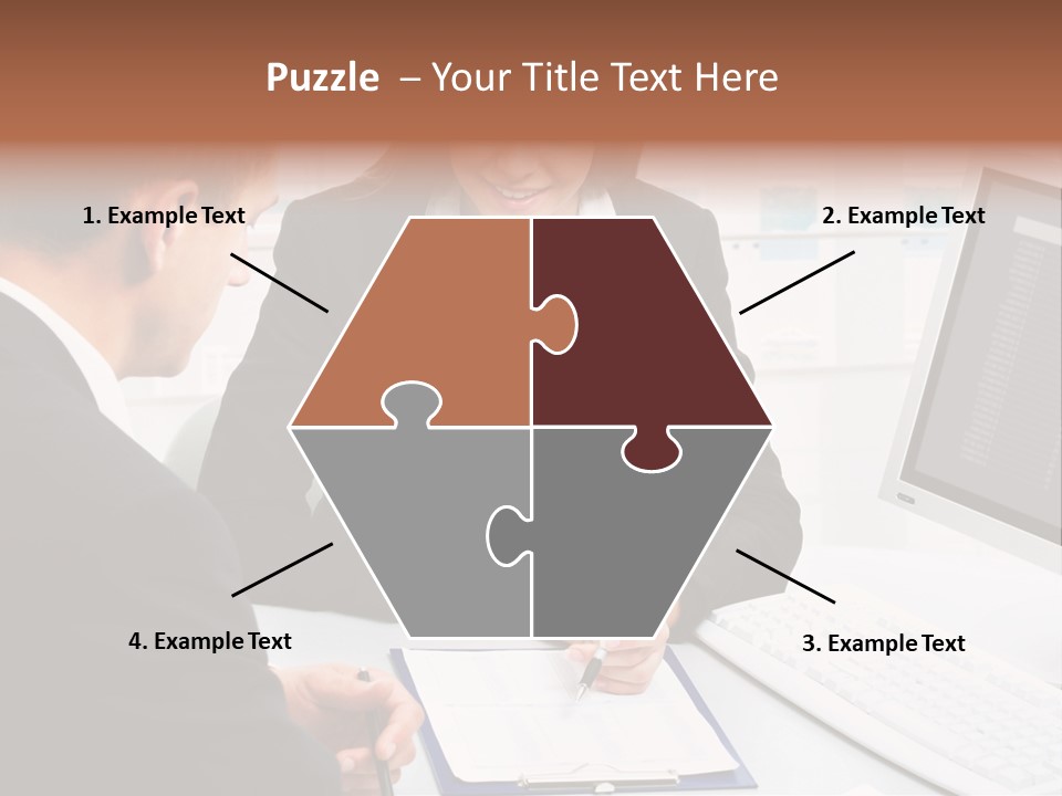 Manager Together Group PowerPoint Template