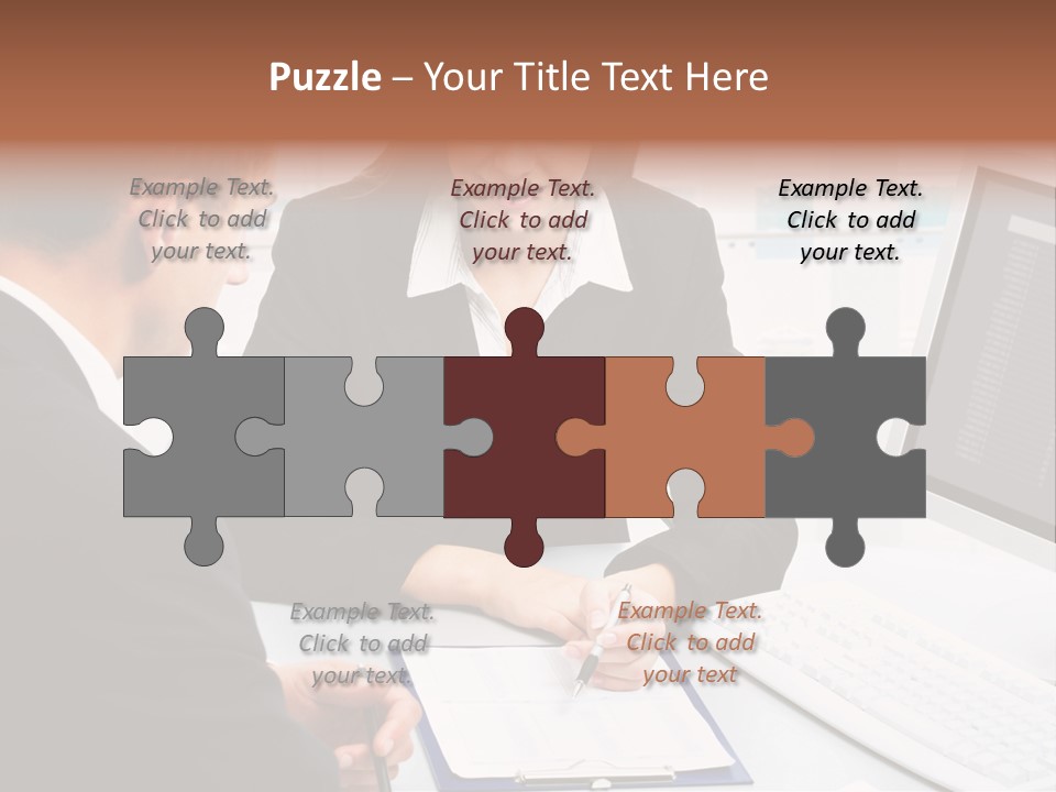 Manager Together Group PowerPoint Template