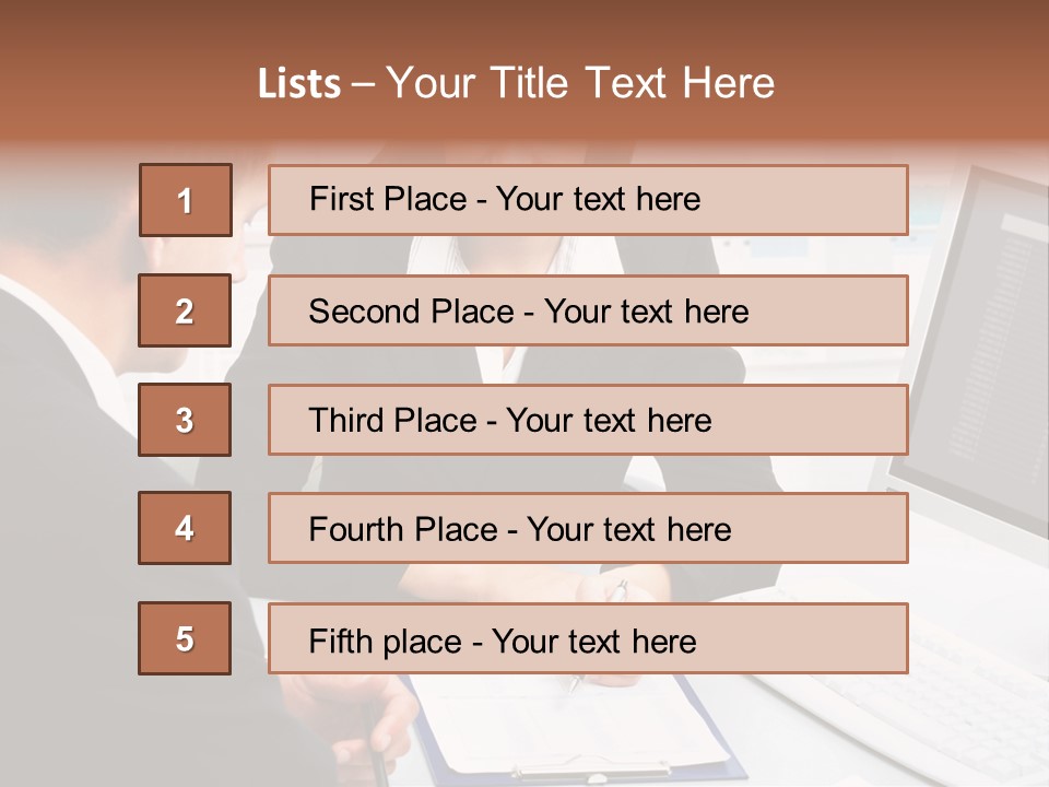 Manager Together Group PowerPoint Template