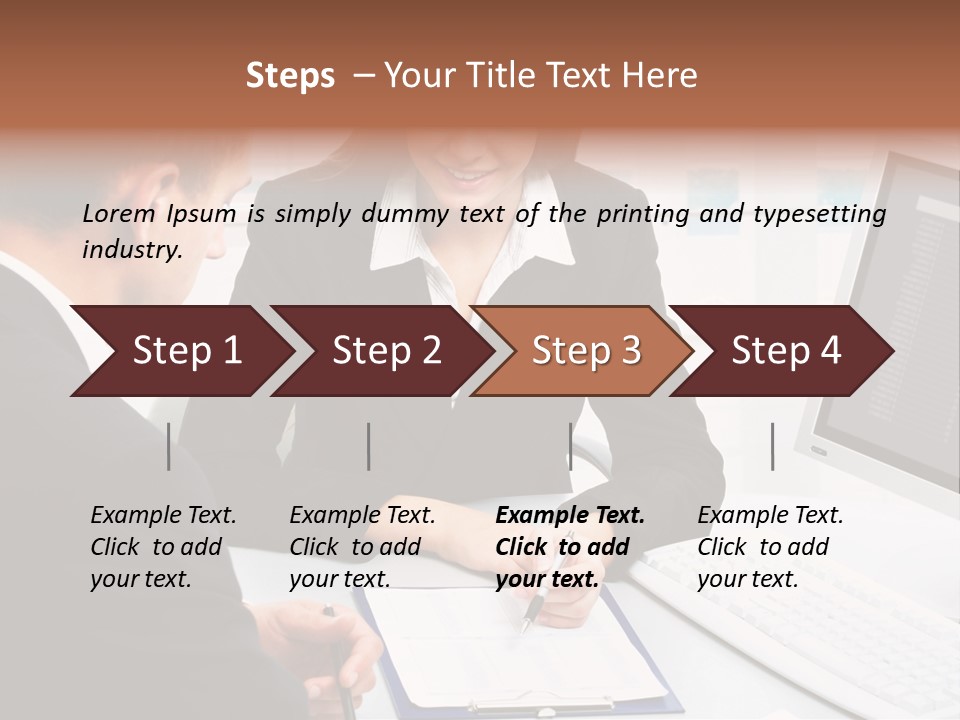 Manager Together Group PowerPoint Template