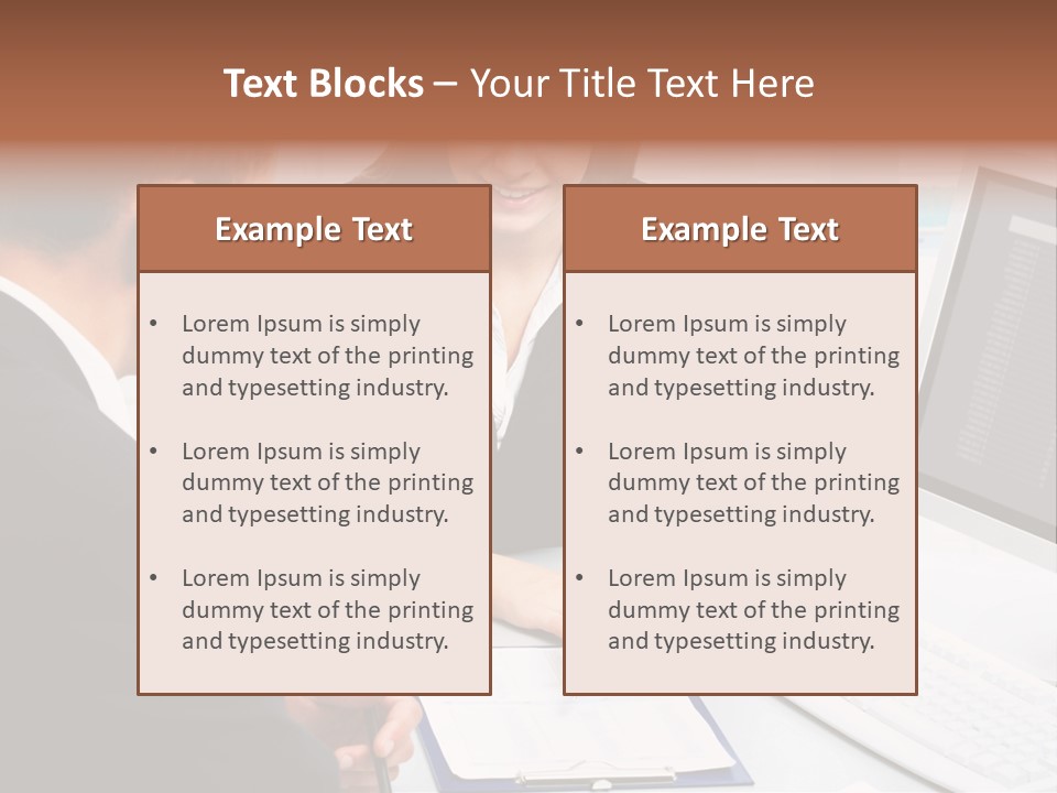 Manager Together Group PowerPoint Template
