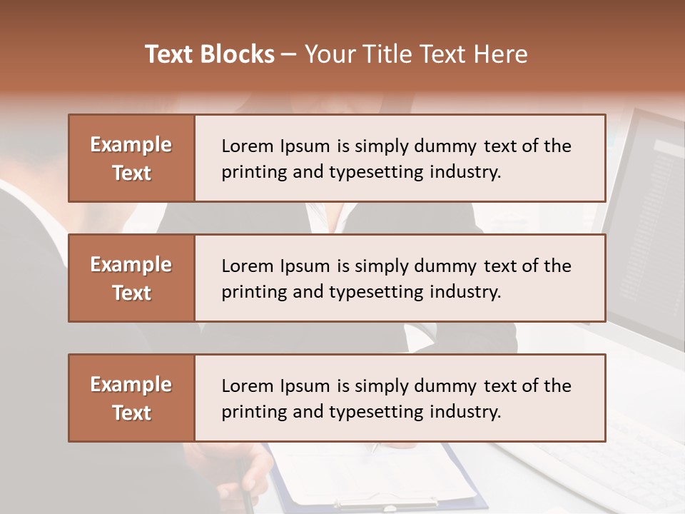 Manager Together Group PowerPoint Template