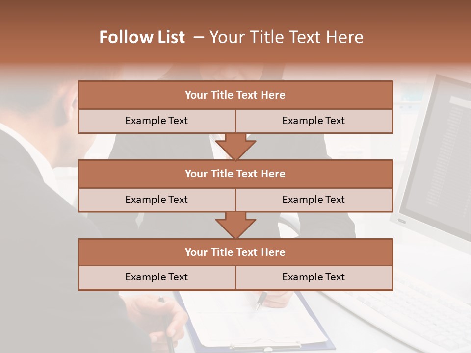 Manager Together Group PowerPoint Template