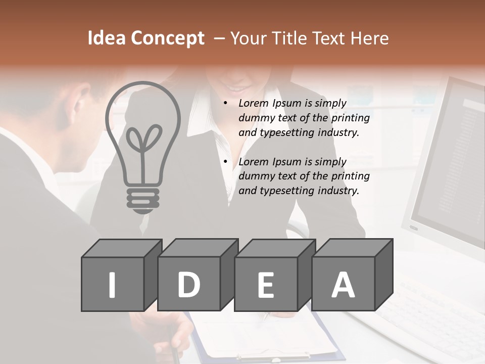 Manager Together Group PowerPoint Template