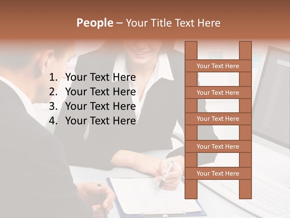Manager Together Group PowerPoint Template