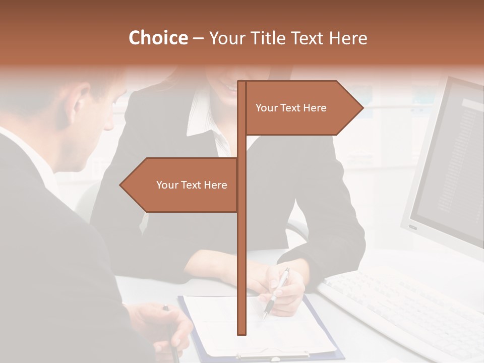 Manager Together Group PowerPoint Template