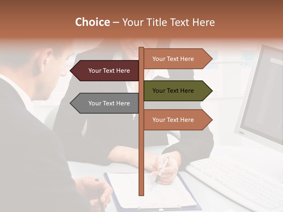 Manager Together Group PowerPoint Template
