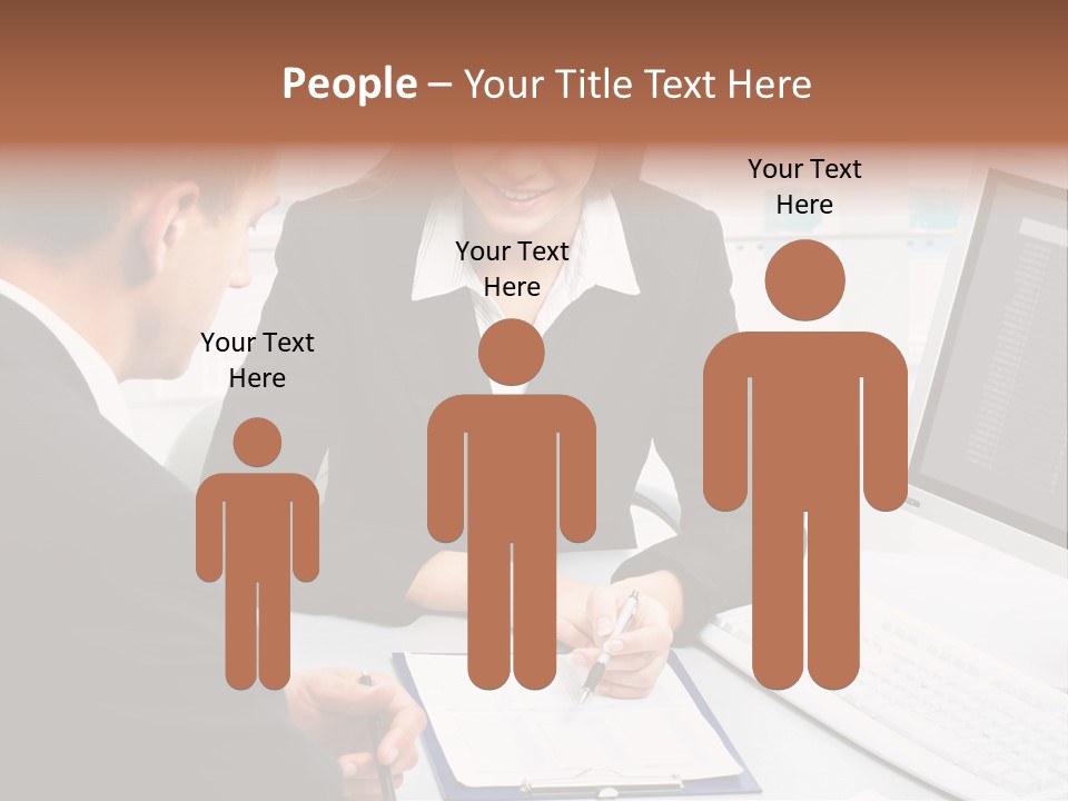 Manager Together Group PowerPoint Template