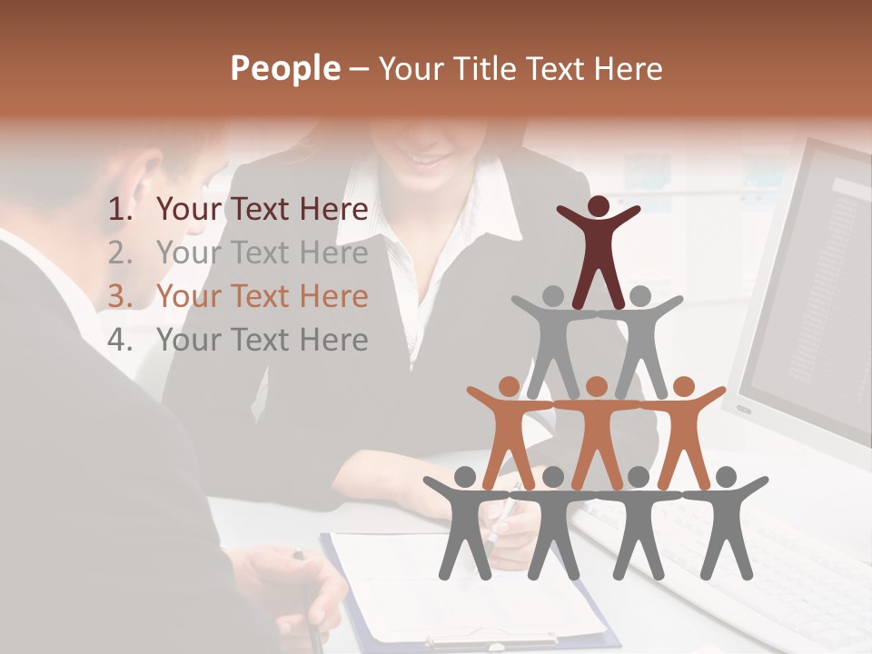 Manager Together Group PowerPoint Template