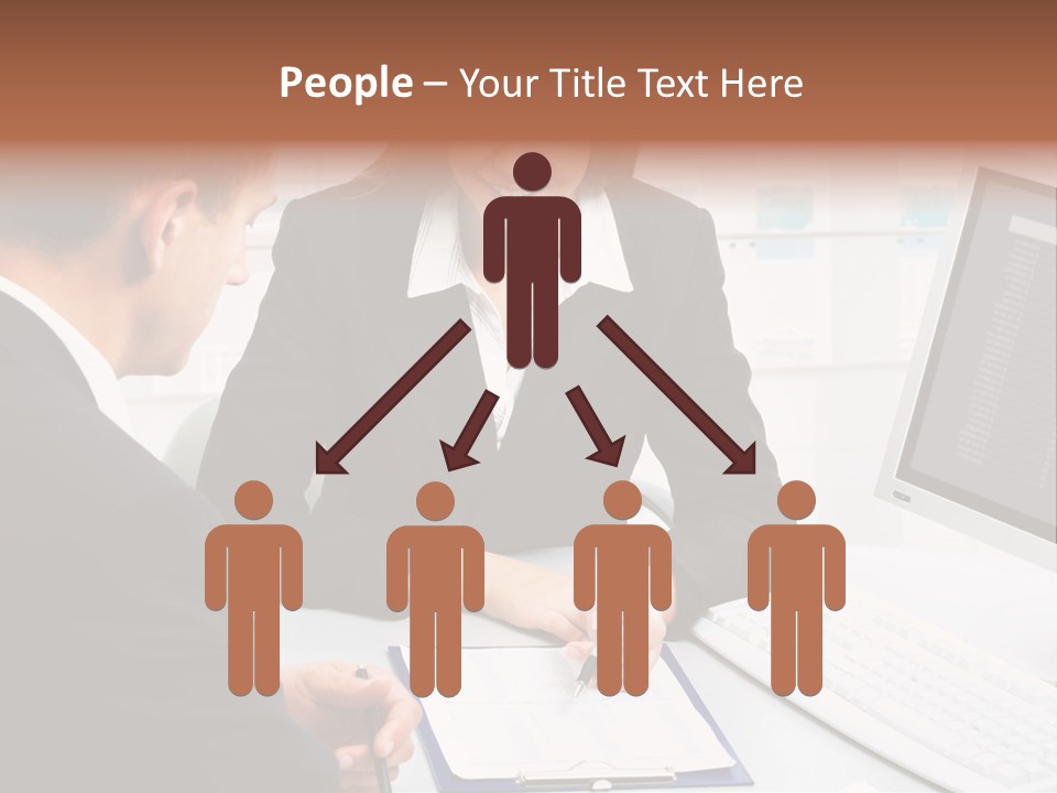 Manager Together Group PowerPoint Template