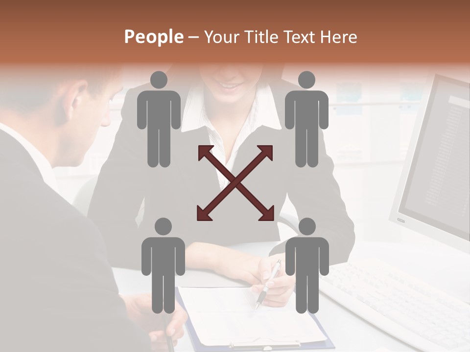 Manager Together Group PowerPoint Template