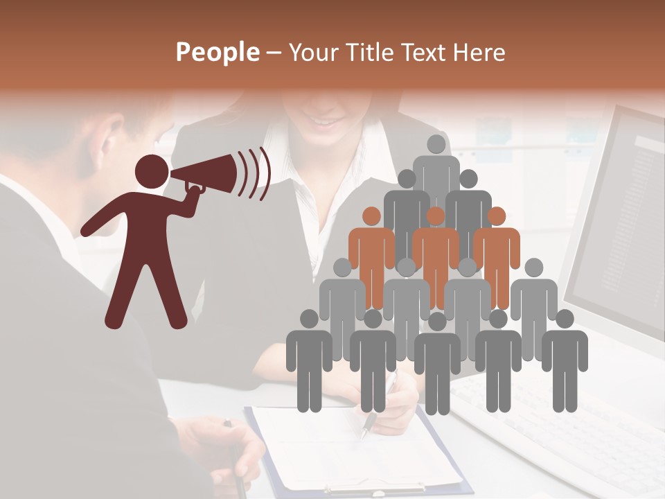Manager Together Group PowerPoint Template