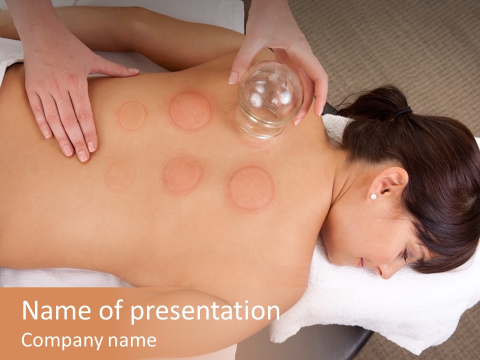 Therapy Back Acupuncturist PowerPoint Template