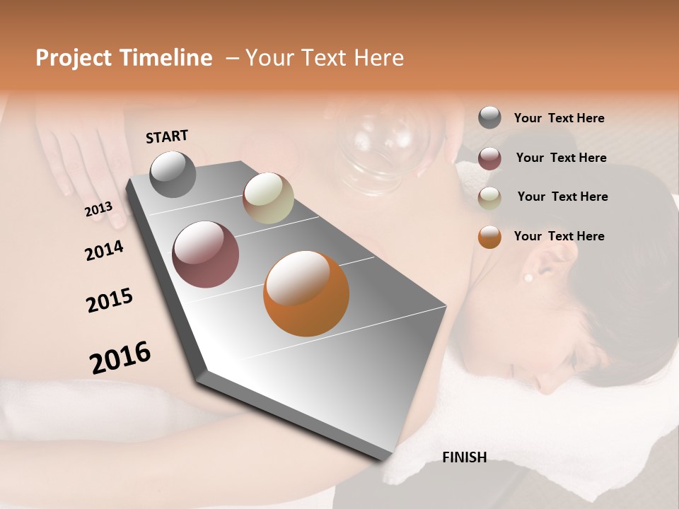 Therapy Back Acupuncturist PowerPoint Template