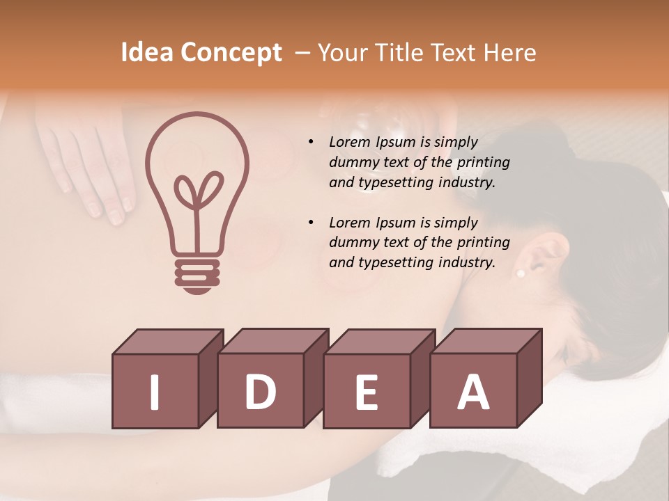 Therapy Back Acupuncturist PowerPoint Template