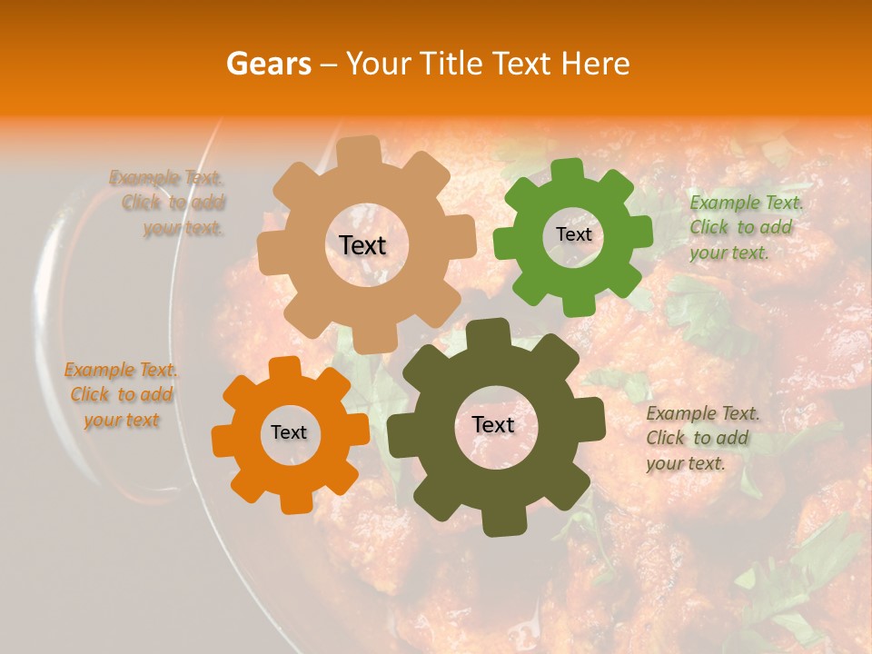 Stainless Spicy Cuisine PowerPoint Template