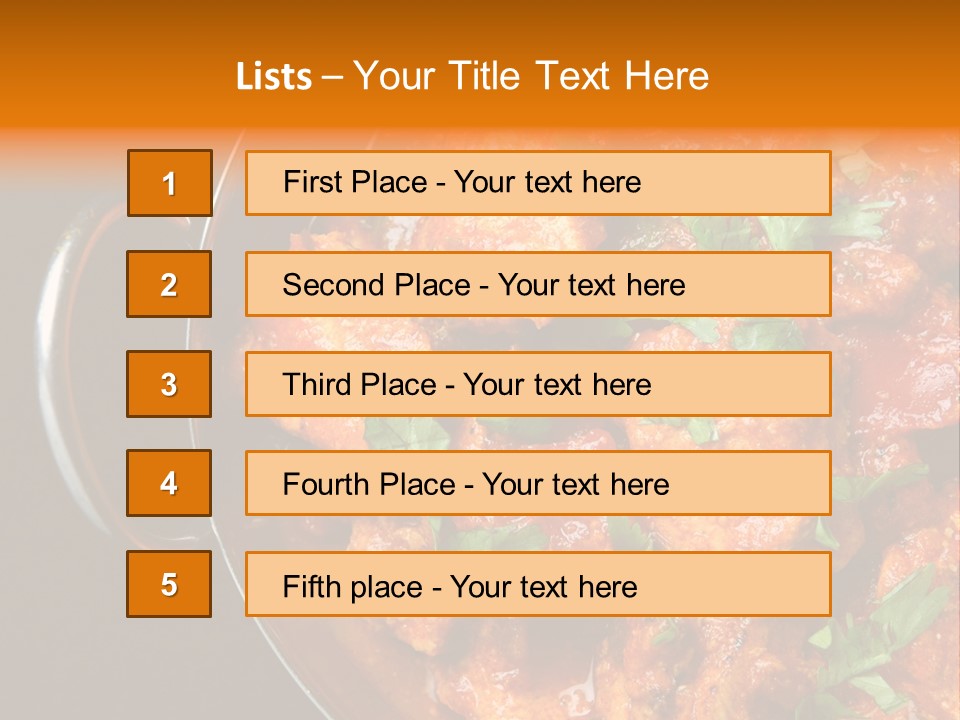 Stainless Spicy Cuisine PowerPoint Template