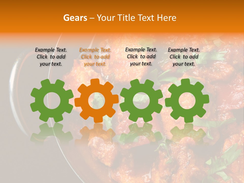 Stainless Spicy Cuisine PowerPoint Template