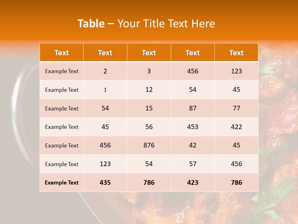 Stainless Spicy Cuisine PowerPoint Template