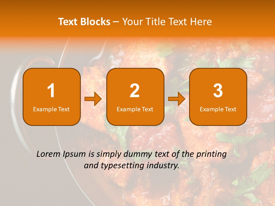 Stainless Spicy Cuisine PowerPoint Template