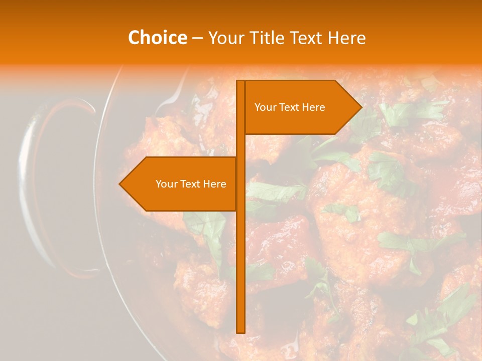 Stainless Spicy Cuisine PowerPoint Template