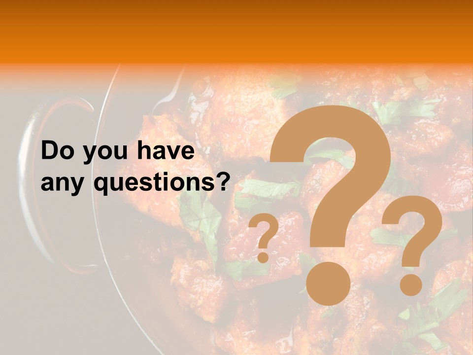 Stainless Spicy Cuisine PowerPoint Template
