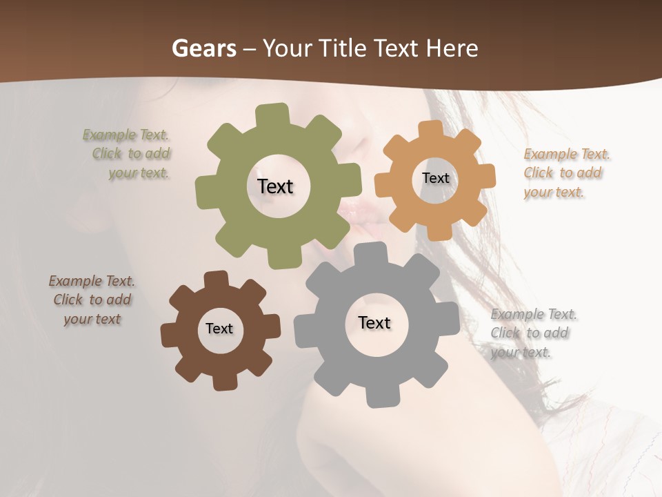 Red Hair Delicious Young PowerPoint Template