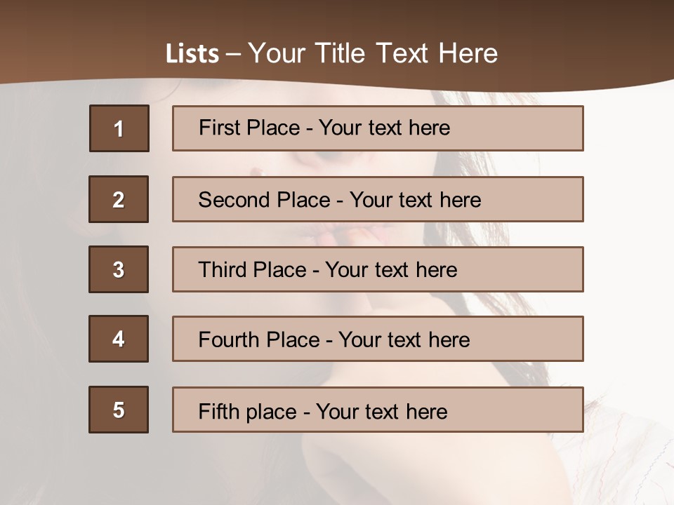 Red Hair Delicious Young PowerPoint Template