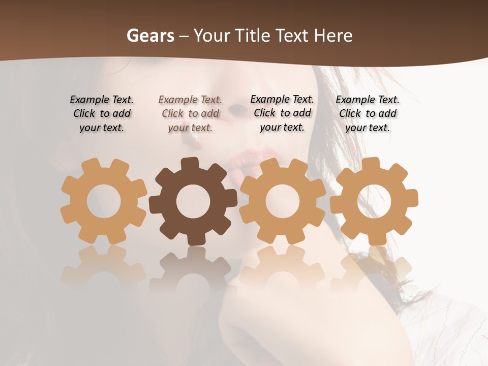 Red Hair Delicious Young PowerPoint Template