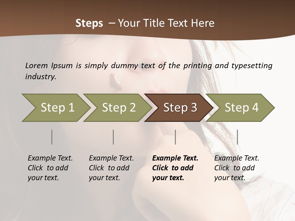 Red Hair Delicious Young PowerPoint Template