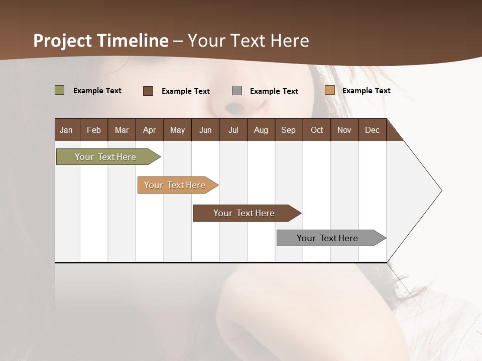 Red Hair Delicious Young PowerPoint Template