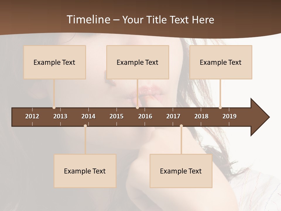 Red Hair Delicious Young PowerPoint Template