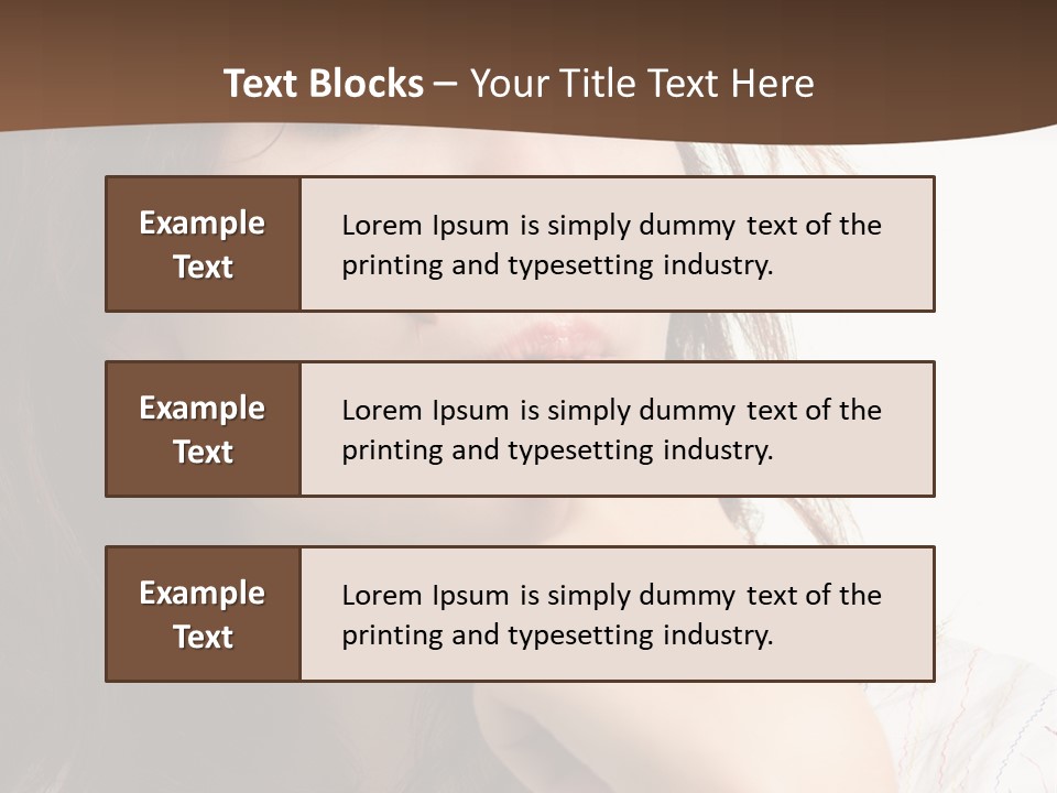 Red Hair Delicious Young PowerPoint Template