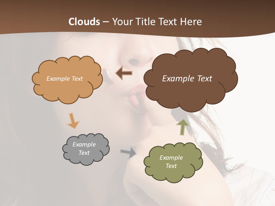 Red Hair Delicious Young PowerPoint Template