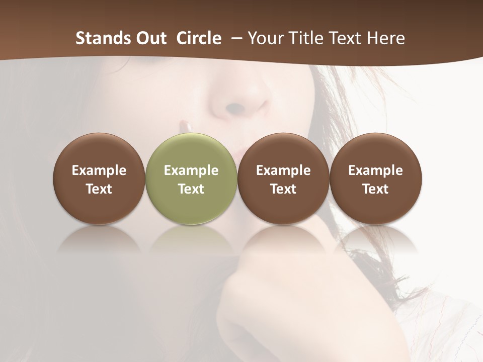 Red Hair Delicious Young PowerPoint Template