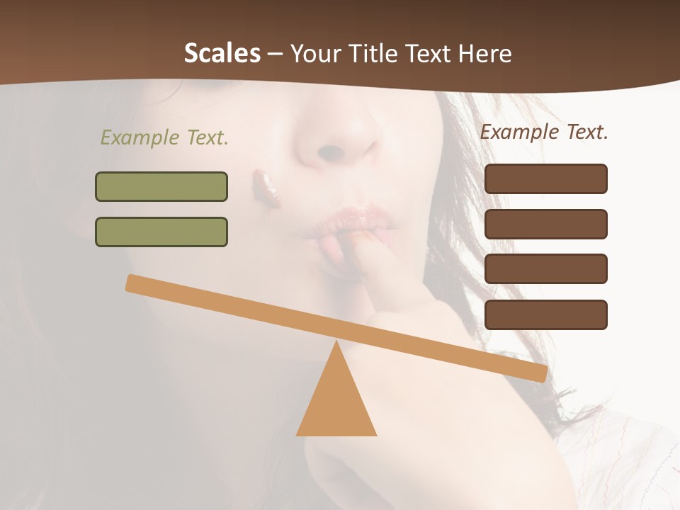 Red Hair Delicious Young PowerPoint Template