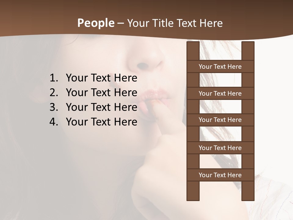 Red Hair Delicious Young PowerPoint Template