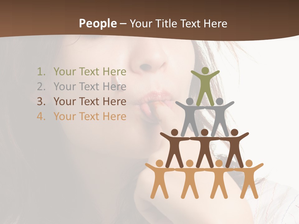 Red Hair Delicious Young PowerPoint Template