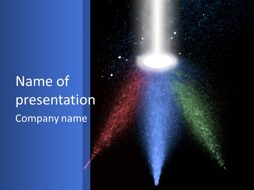 Rgb Dye Flowing PowerPoint Template