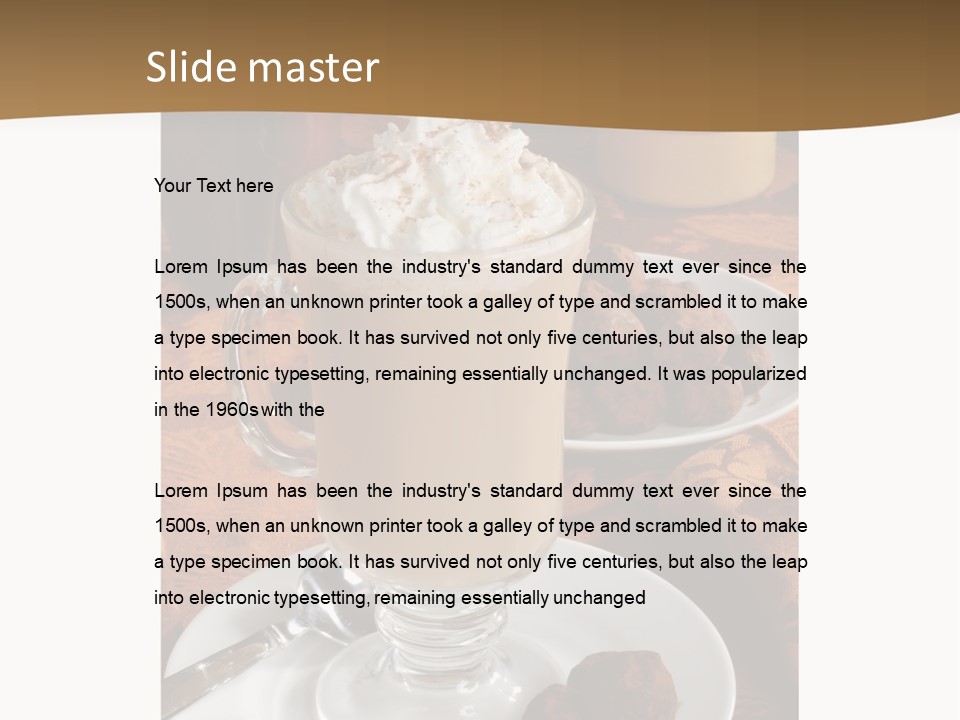 Orientation Golden Horizontal PowerPoint Template